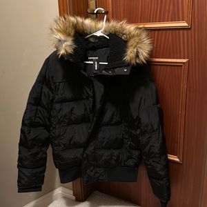 Black winter jacket